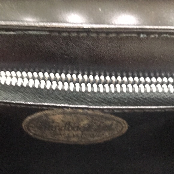 Black vintage leather satchel - Picture 2 of 3